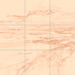 Sepia sketch with grid