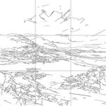 Line drawing with grid