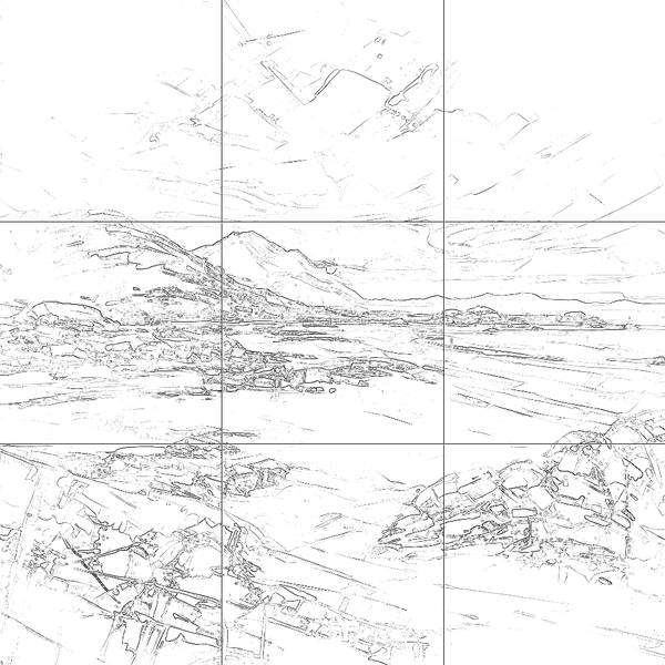 Sketch with grid