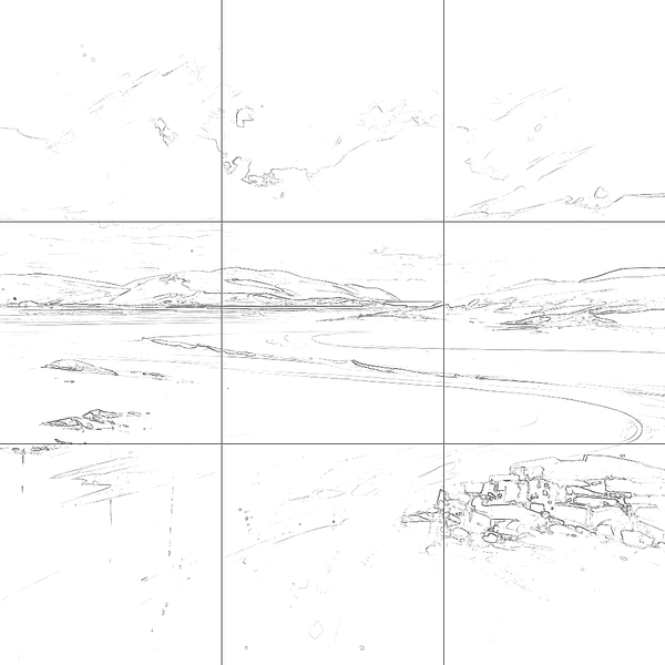 Sketch with grid