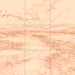 Sepia sketch with grid