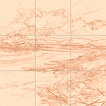 Sepia sketch with grid