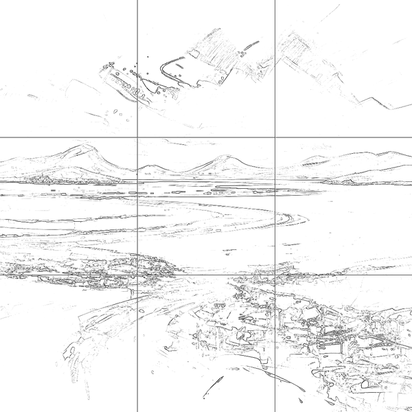 Sketch with grid