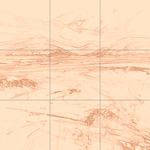 Sepia sketch with grid