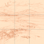 Sepia sketch with grid