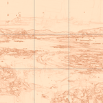 Sepia sketch with grid