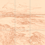 Sepia sketch with grid