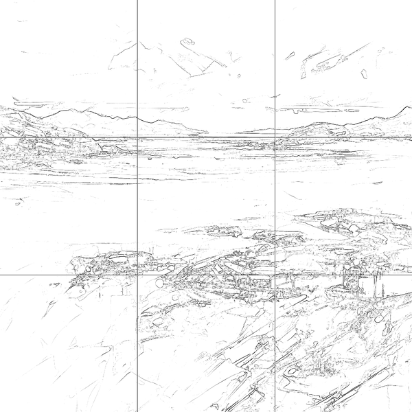 Sketch with grid