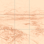 Sepia sketch with grid