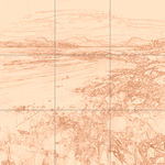 Sepia sketch with grid