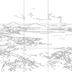 Line drawing with grid