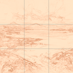 Sepia sketch with grid