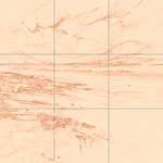 Sepia sketch with grid