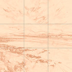 Sepia sketch with grid