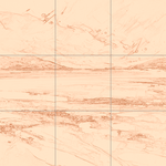 Sepia sketch with grid