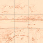 Sepia sketch with grid