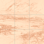 Sepia sketch with grid