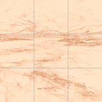 Sepia sketch with grid