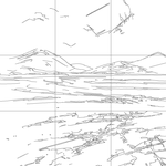 Line drawing with grid