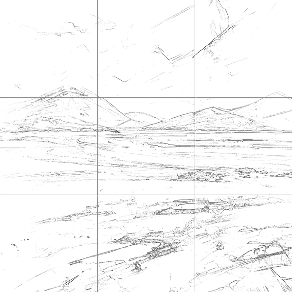 Sketch with grid