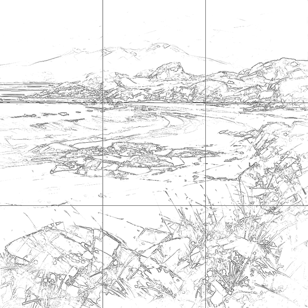 Sketch with grid