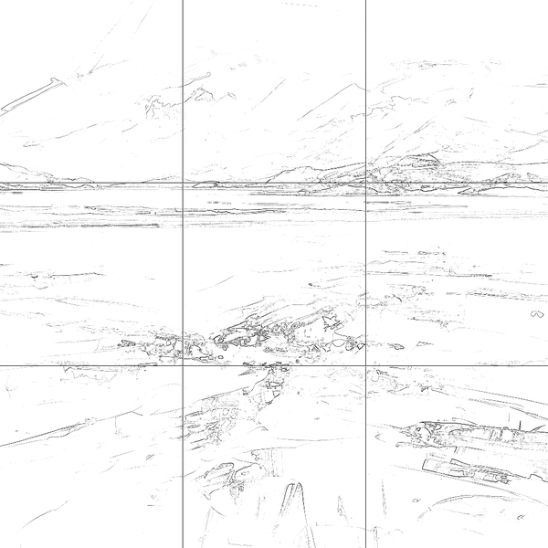 Sketch with grid