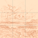 Sepia sketch with grid