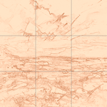 Sepia sketch with grid