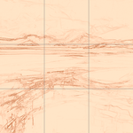 Sepia sketch with grid