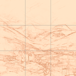 Sepia sketch with grid