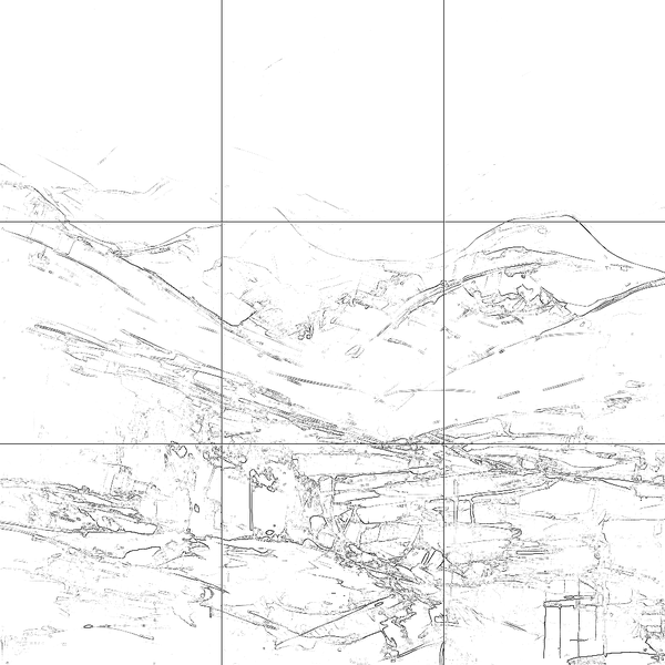 Sketch with grid