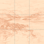 Sepia sketch with grid