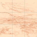 Sepia sketch with grid