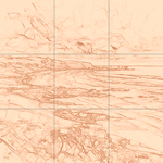 Sepia sketch with grid