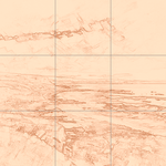 Sepia sketch with grid