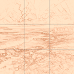 Sepia sketch with grid