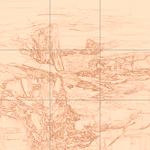 Sepia sketch with grid