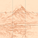 Sepia sketch with grid