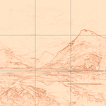 Sepia sketch with grid