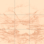 Sepia sketch with grid