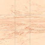 Sepia sketch with grid