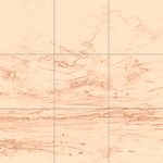 Sepia sketch with grid