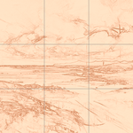 Sepia sketch with grid