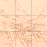 Sepia sketch with grid