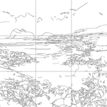 Line drawing with grid