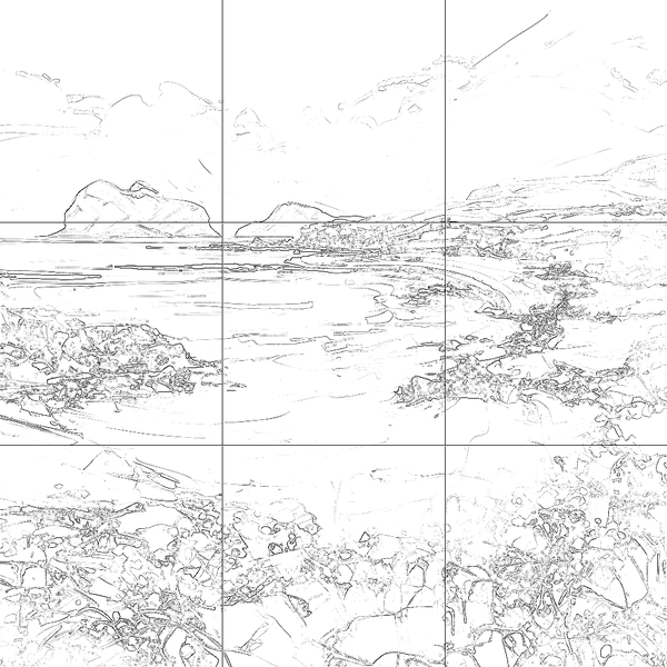 Sketch with grid