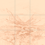 Sepia sketch with grid