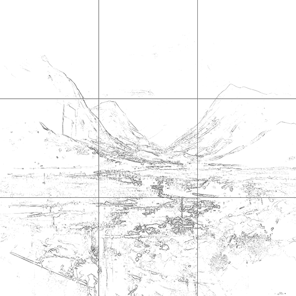 Sketch with grid