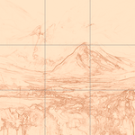 Sepia sketch with grid