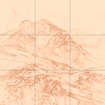 Sepia sketch with grid